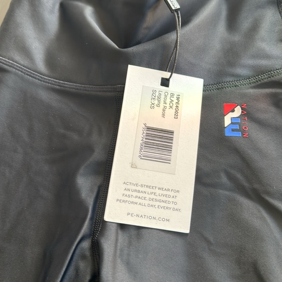 P.E. Nation leggings black red white blue NWT - Picture 4 of 7